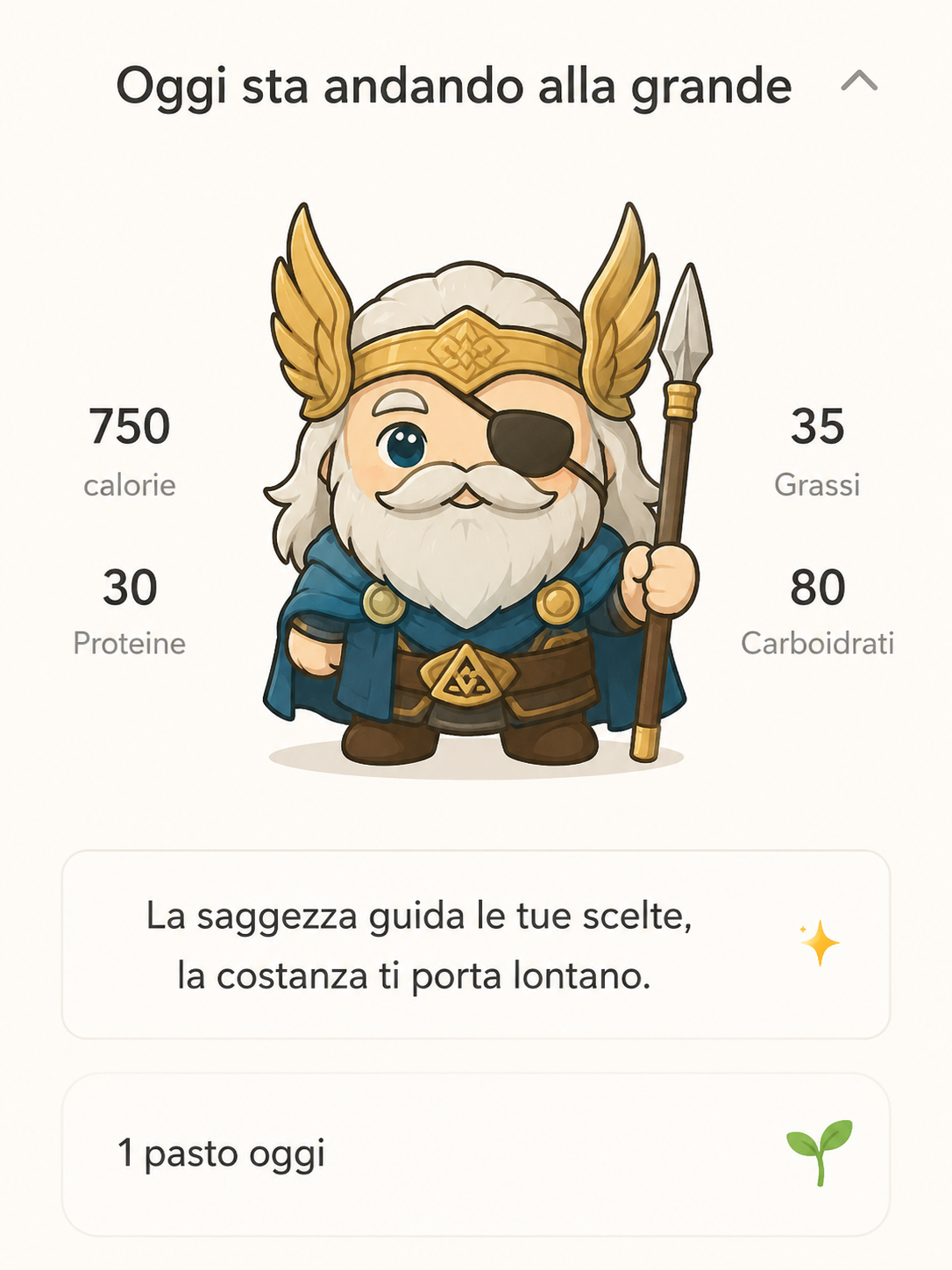 OdinApp · riepilogo giornaliero del paziente